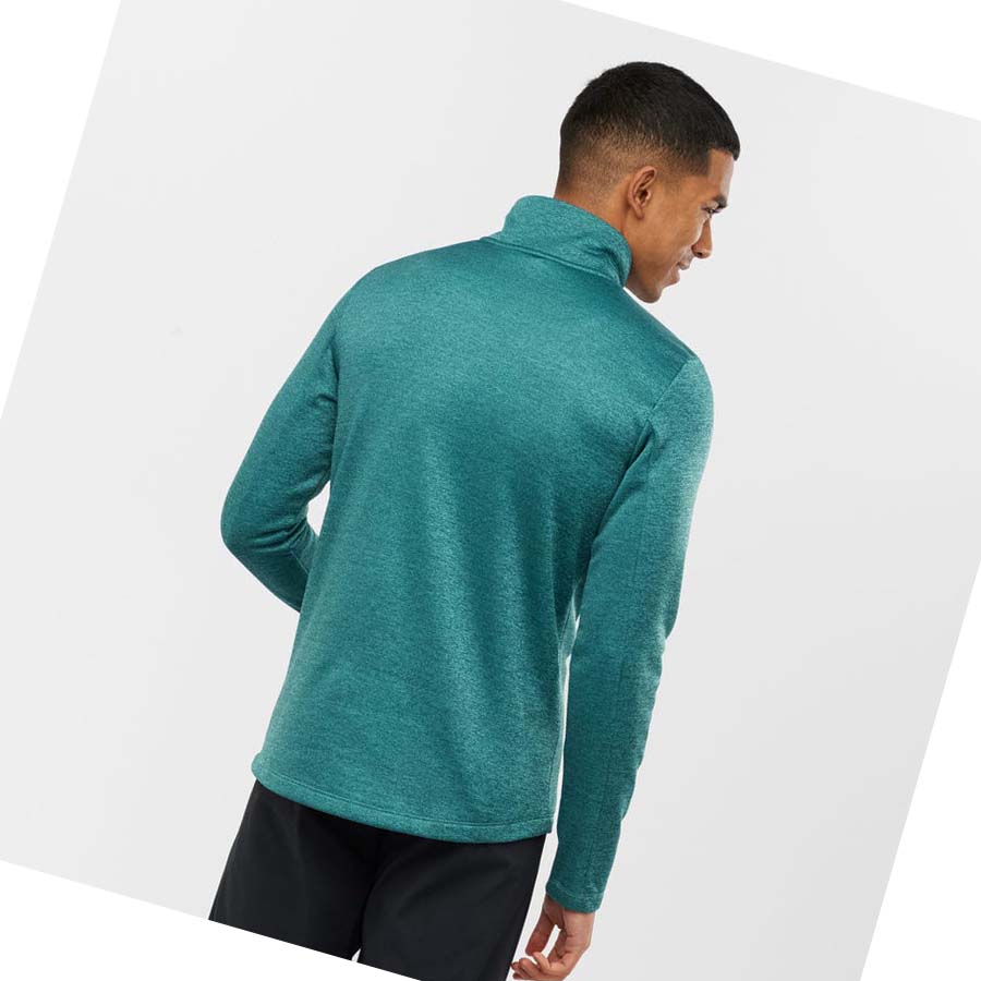 Sudadera Con Capucha Salomon ESSENTIAL LIGHTWARM SEAMLESS Hombre Verdes | MX 3208HAP